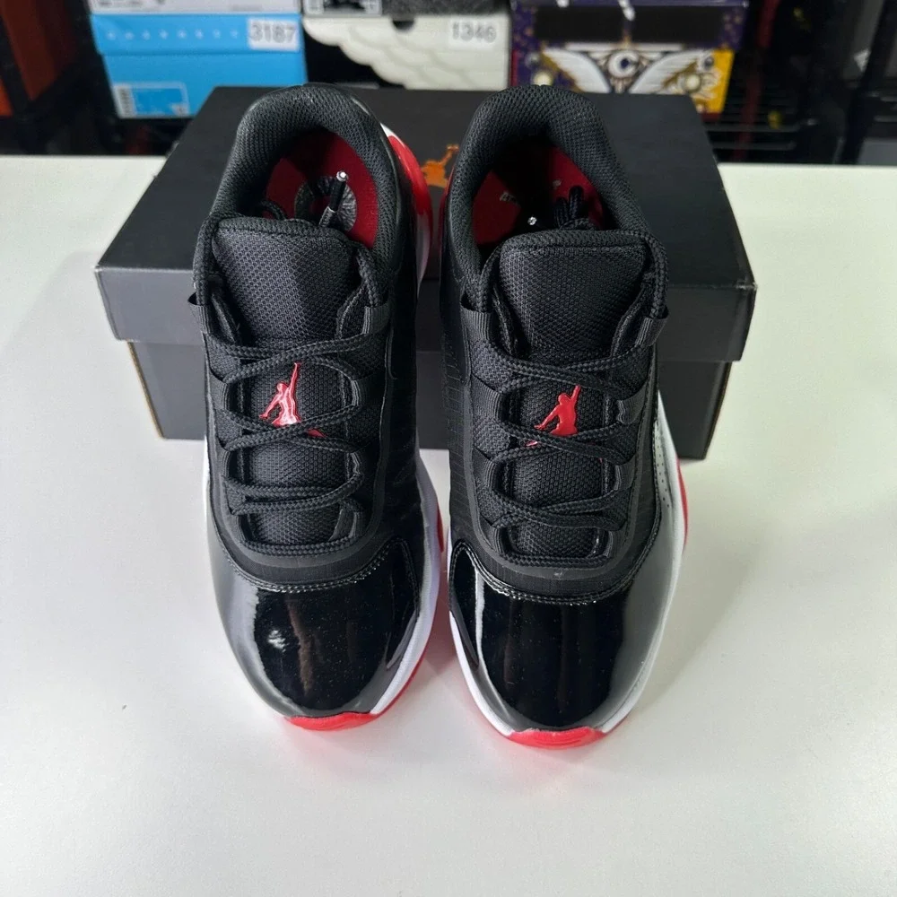 Nike Air Jordan 11 CMFT Basketball Shoes Youth Size 5Y Black Red CZ0907-060